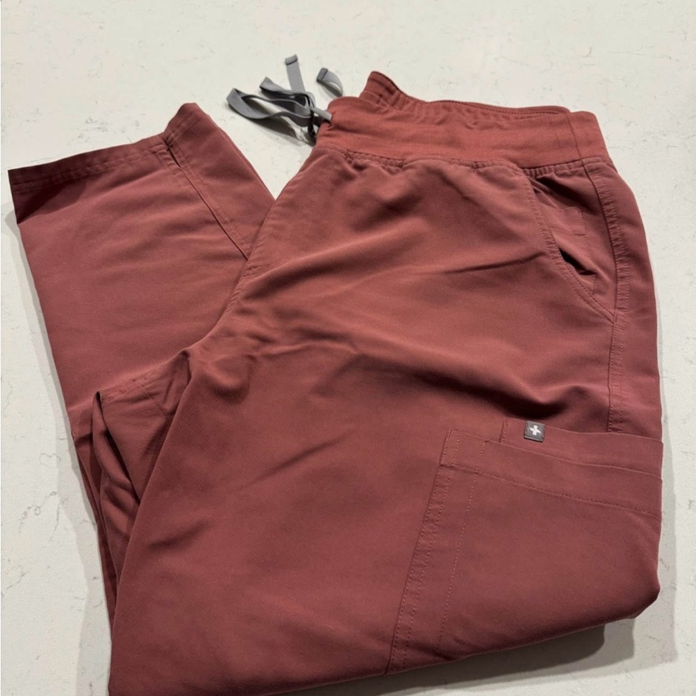 Figs Pink Straight Leg Pants